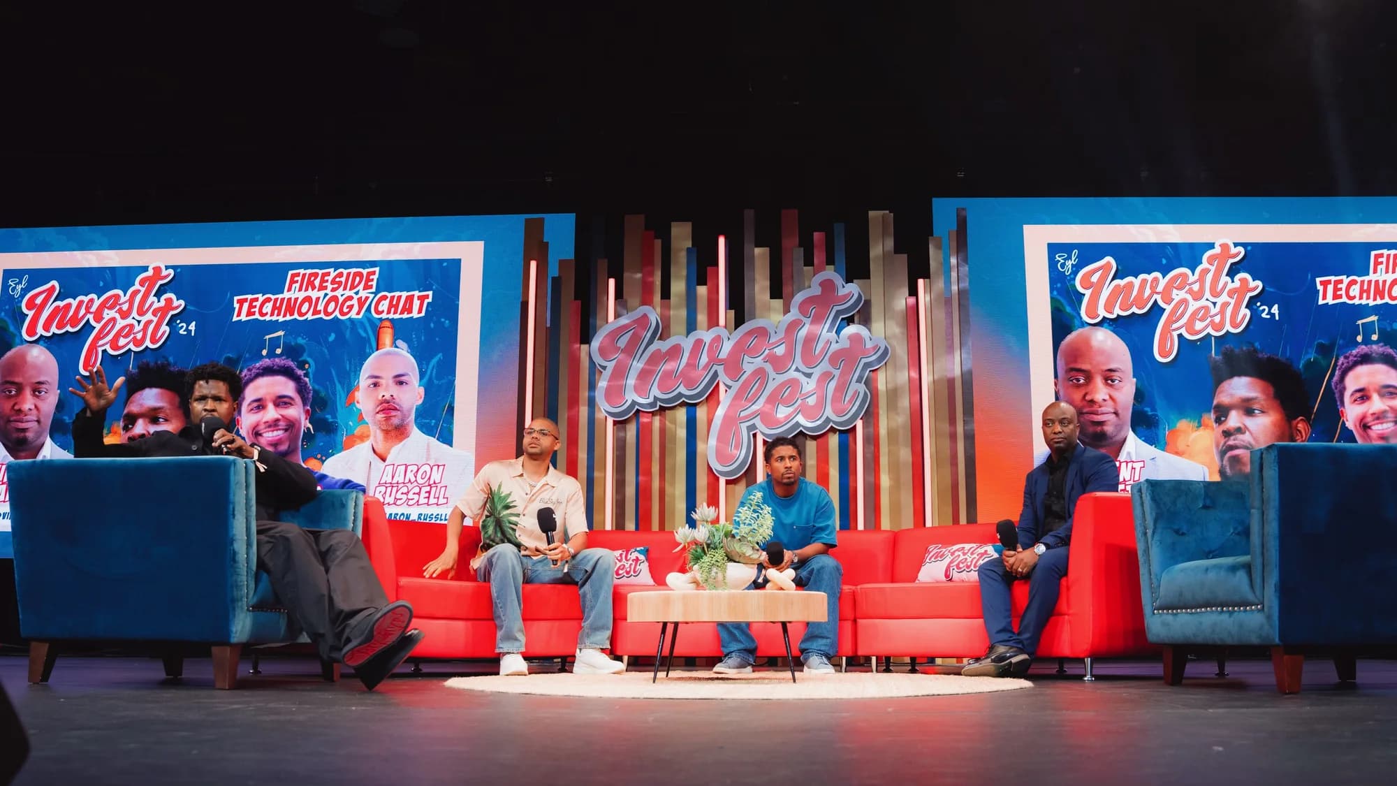 Will Lucas leading a live technology conversation on the Invest Fest stage.